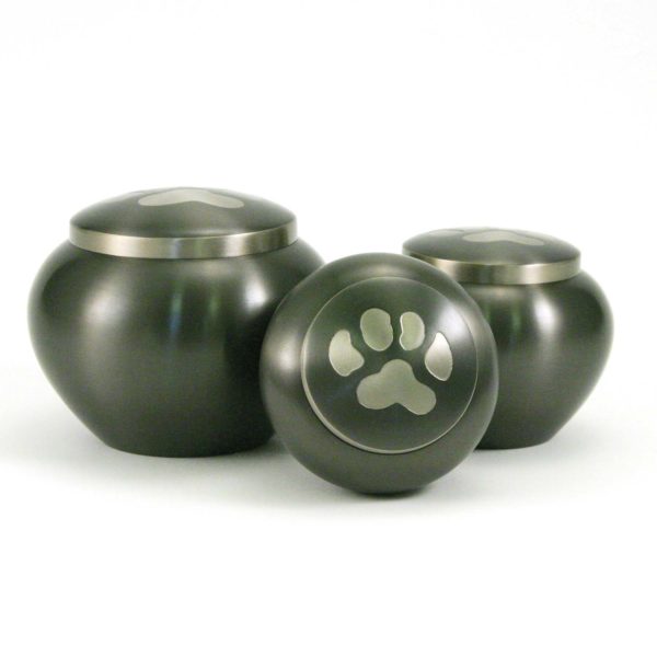Slate Paw Prints Cremation Urn Heart Shaped Brighton Pet Cremations