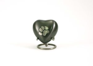 Pewter Paw Print Cremation Urn