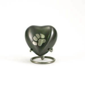 Pewter Paw Print Cremation Urn