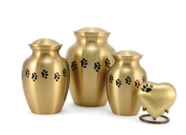 Bronze Paw Cremation Urns