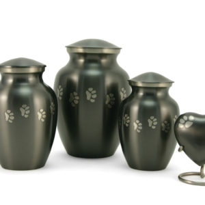 Slate Paw Prints Cremation Urn