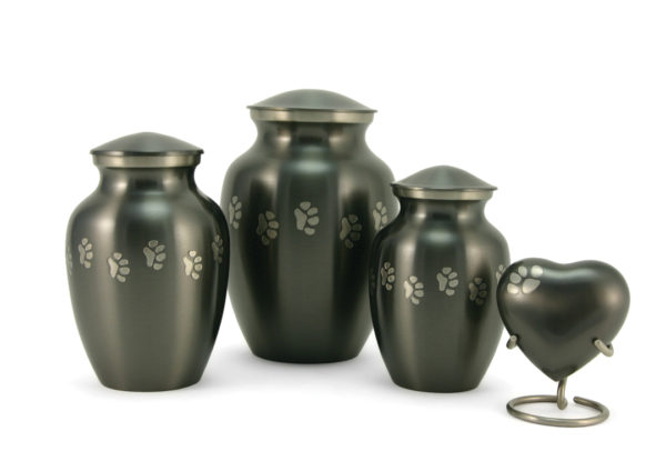 Slate Paw Prints Cremation Urn