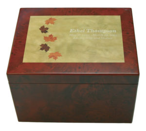 Autumn Leaves Memory Chest Cremation Urn