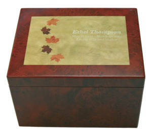Autumn Leaves Memory Chest Cremation Urn