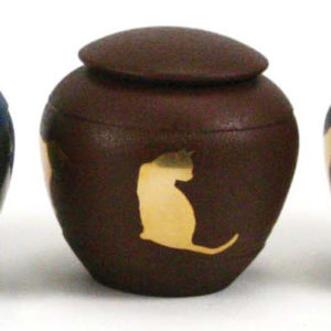 Silhouette Cat Cremation Urn